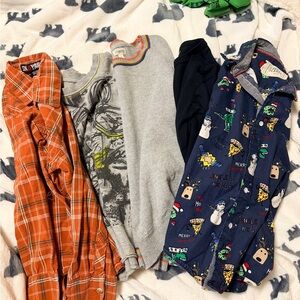 Lot of boys size 5/6 long sleeve shirts tops